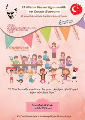 Vatan'la Maarifin Kalbinde Çocuk: “23 Nisanı Kodla ve Kutla: Çocuklarla Geleceği Tasarla”